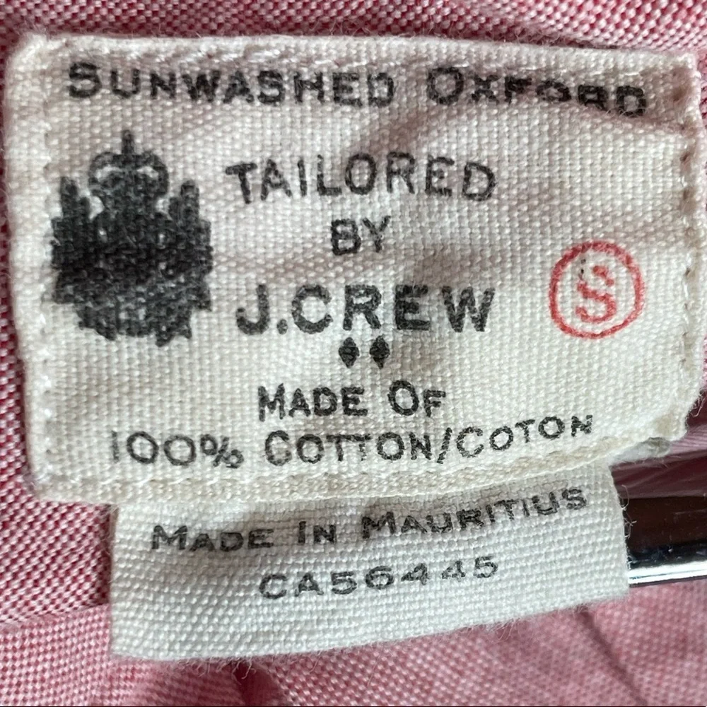 J. Crew Short-sleeve cotton oxford popover Sz S
